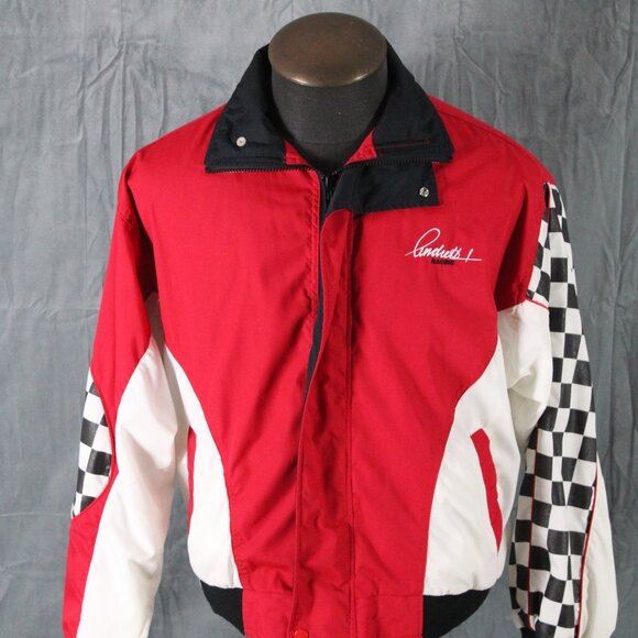 Vintage Racing Jacket - Andretti Racing Race Car Graphic - Men's Medium - Picture 3 of 10